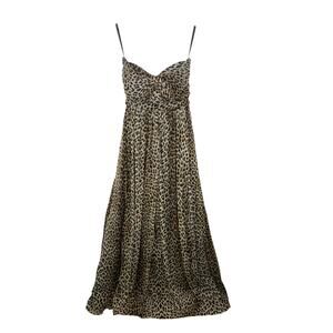 Chic Leopard Print Spaghetti Strap Mini Dress